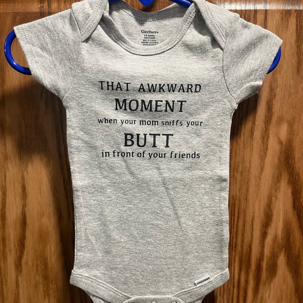 Gray Graphic Onesie - Picture 5 of 5